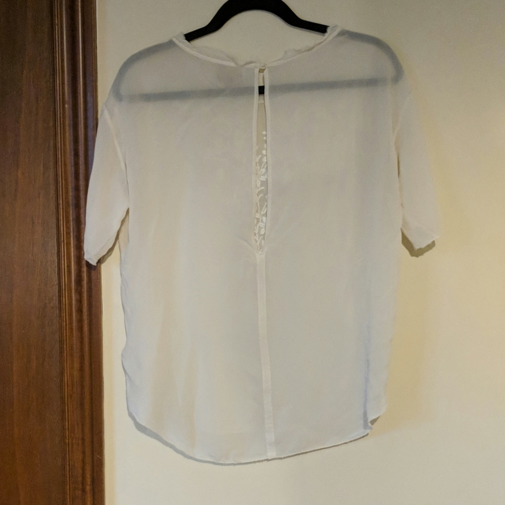 Wilfred sheer white silk blouse - Picture 2 of 2